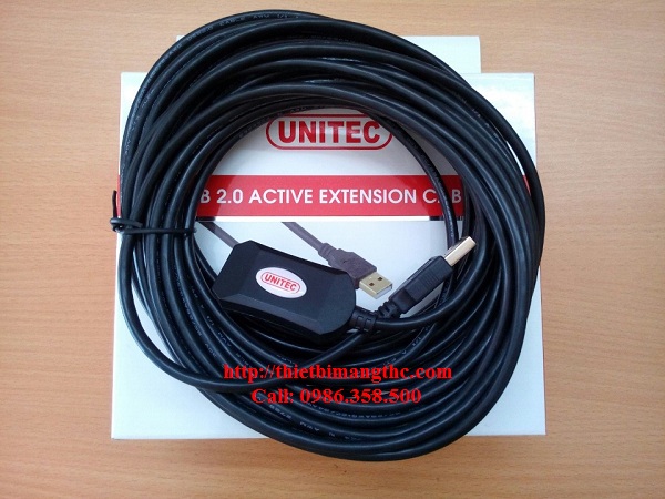 Dây cáp USB nối dài 10m Unitec chính hãng